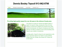 Tablet Screenshot of dennisbosleytopsoil.com